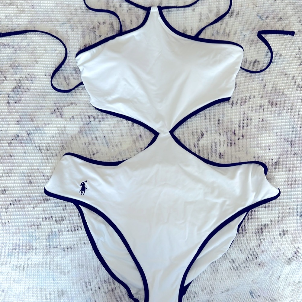 POLO RL Swimsuit Bikini Style Bathing Suit Large 10–12 NWT Discount Shipping WOW